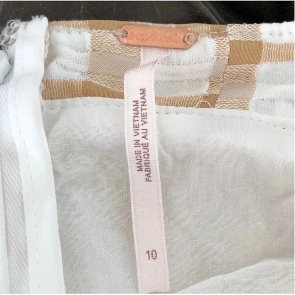 New Free people do the twist halter gingham plaid tea ob1120396 dress retro - Picture 10 of 14